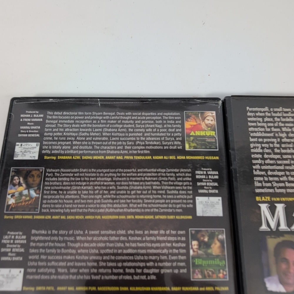 Shyam‎ Benegal Ultimate Collection 5 DVD Set Ankur Mando Bhumika Nishant Trikal - Picture 7 of 8